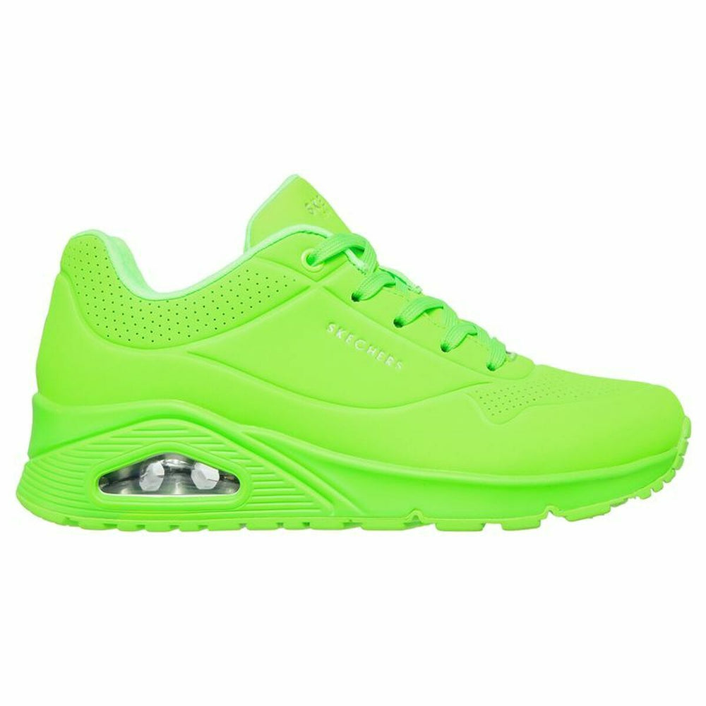 Laufschuhe für Damen Skechers Uno - Night Shades Neongrün