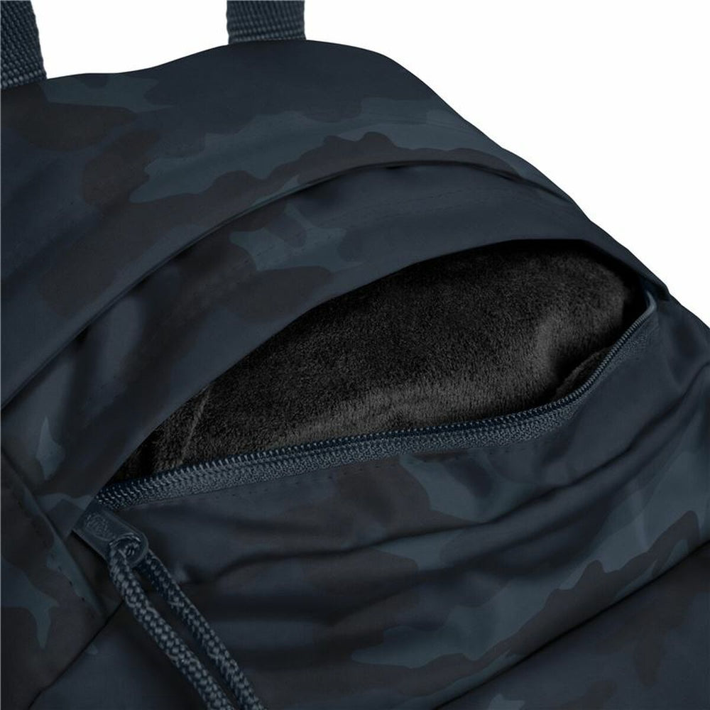 Lässiger Rucksack Eastpak Padded Double Tarnfarbe Dunkelblau 100 % polyester