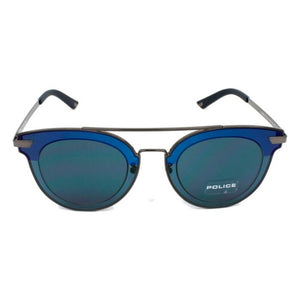 Unisex-Sonnenbrille Police SPL349-0568 Blau Gun metal (ø 47 mm)