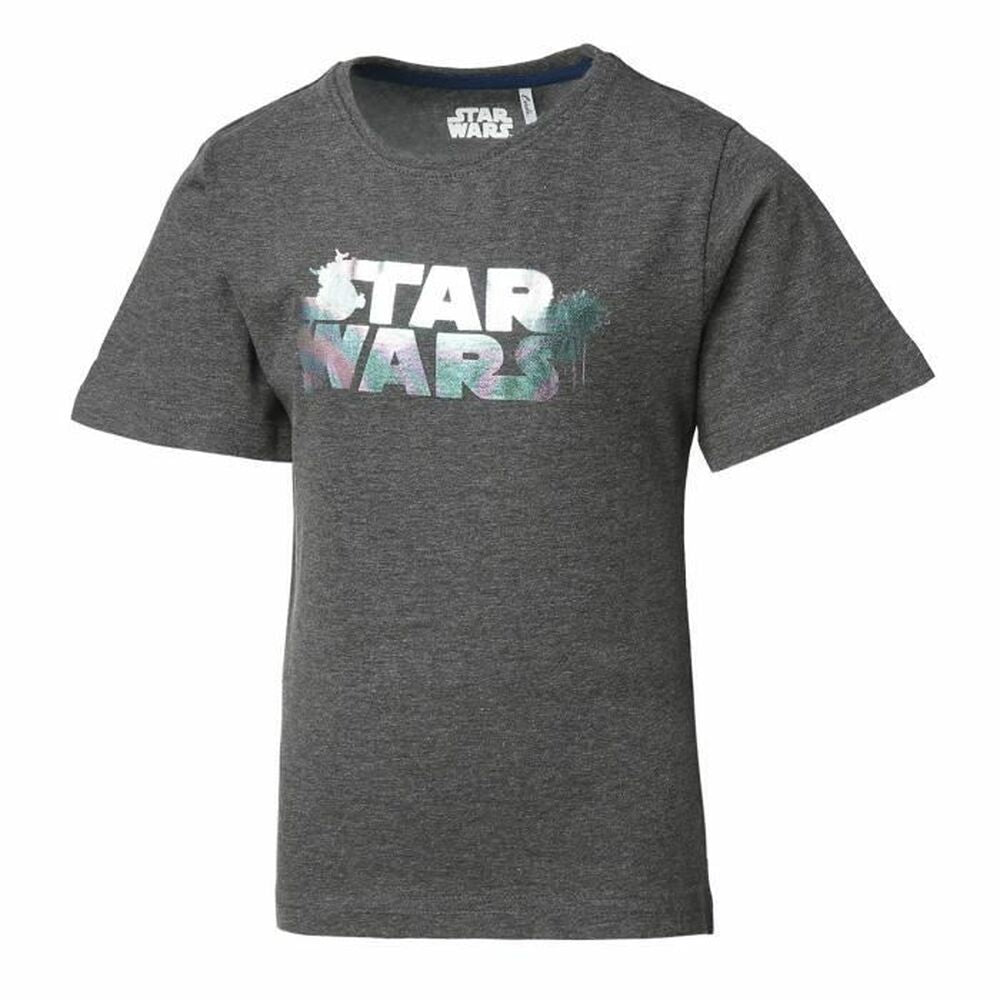 Kurzarm-T-Shirt für Kinder Star Wars Dunkelgrau