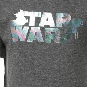 Kurzarm-T-Shirt für Kinder Star Wars Dunkelgrau