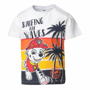 Kurzarm-T-Shirt für Kinder The Paw Patrol Strand Weiß