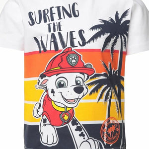 Kurzarm-T-Shirt für Kinder The Paw Patrol Strand Weiß