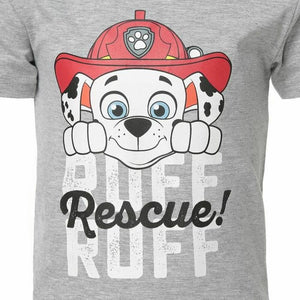 Kurzarm-T-Shirt für Kinder The Paw Patrol Grau