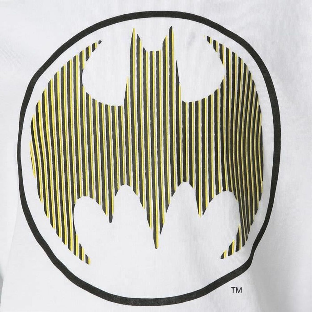 Kurzarm-T-Shirt für Kinder DC Comics Batman Weiß