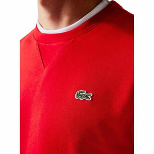 Herren Sweater ohne Kapuze Lacoste Rot