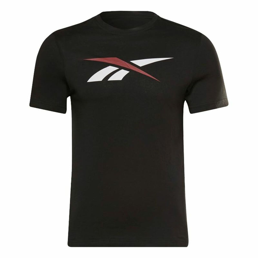 Herren Kurzarm-T-Shirt Reebok Identity Big Logo Schwarz