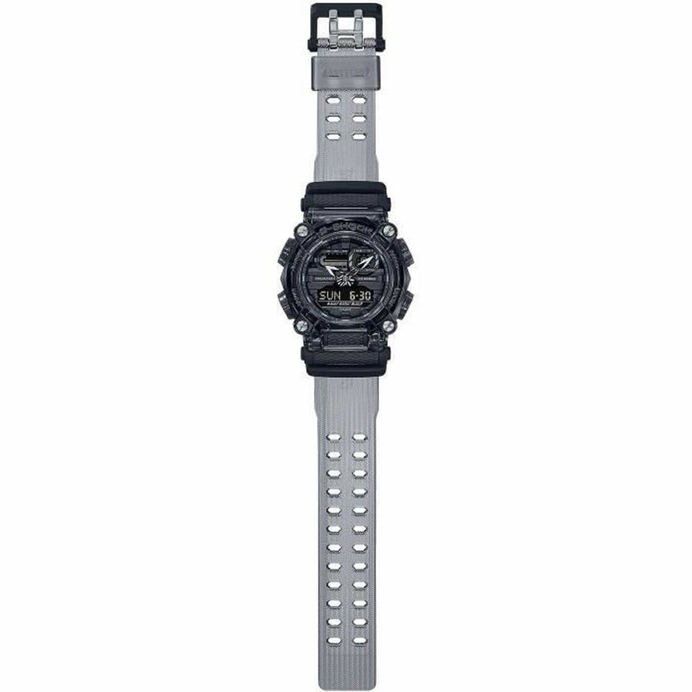 Unisex-Uhr Casio GA-900SKE-8AER Silberfarben Schwarz