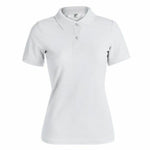 Damen Kurzarm-Poloshirt 145871 Weiß