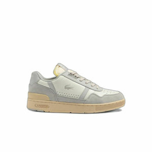 Herren Sneaker Lacoste T-Clip Leather Tonal Grau