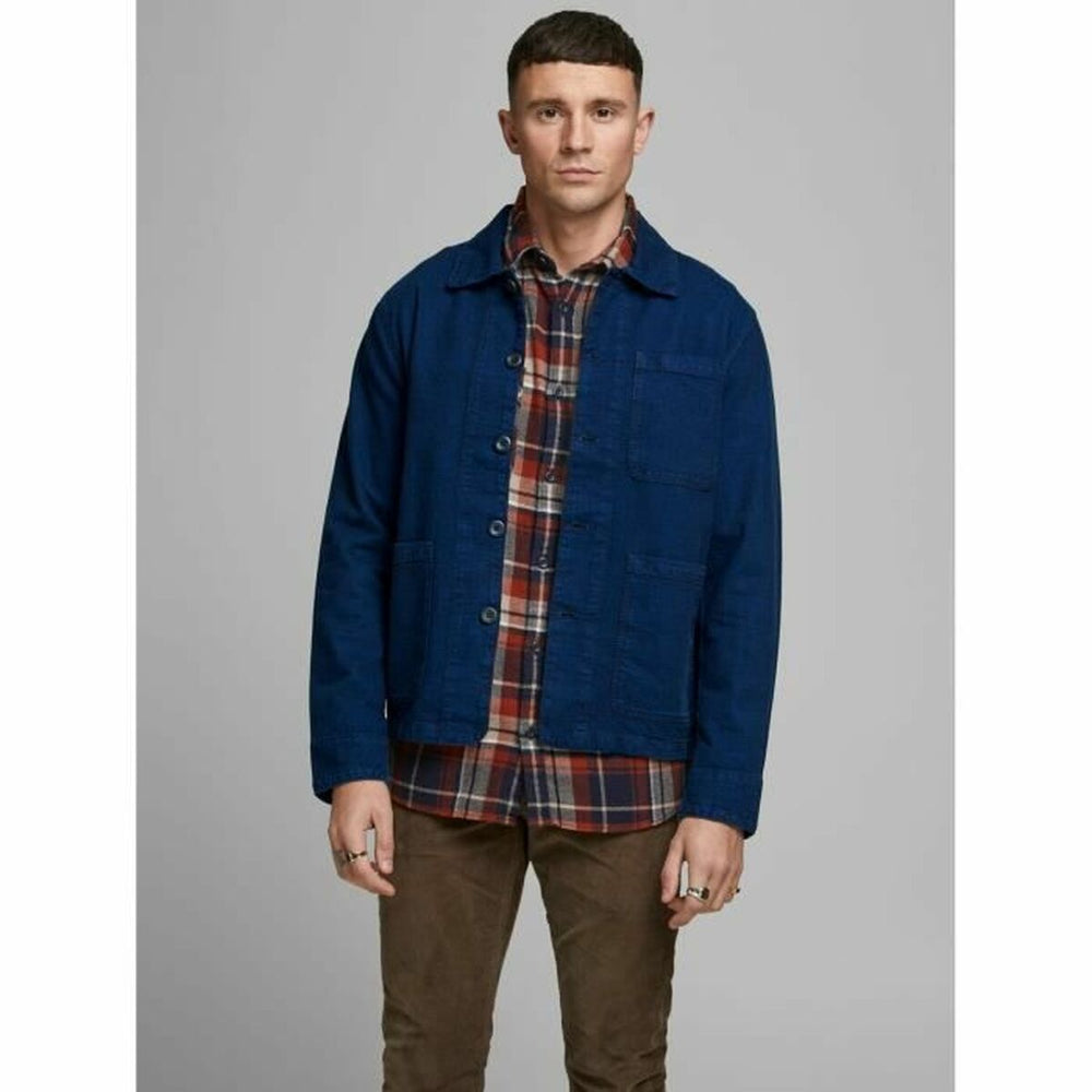 Langärmlige Jeansjacke Jack & Jones Marineblau