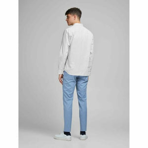 Herren Langarm-Hemd Jack & Jones Weiß