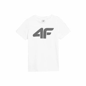 Jungen Kurzarm-T-Shirt 4F Weiß