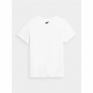 Jungen Kurzarm-T-Shirt 4F Weiß