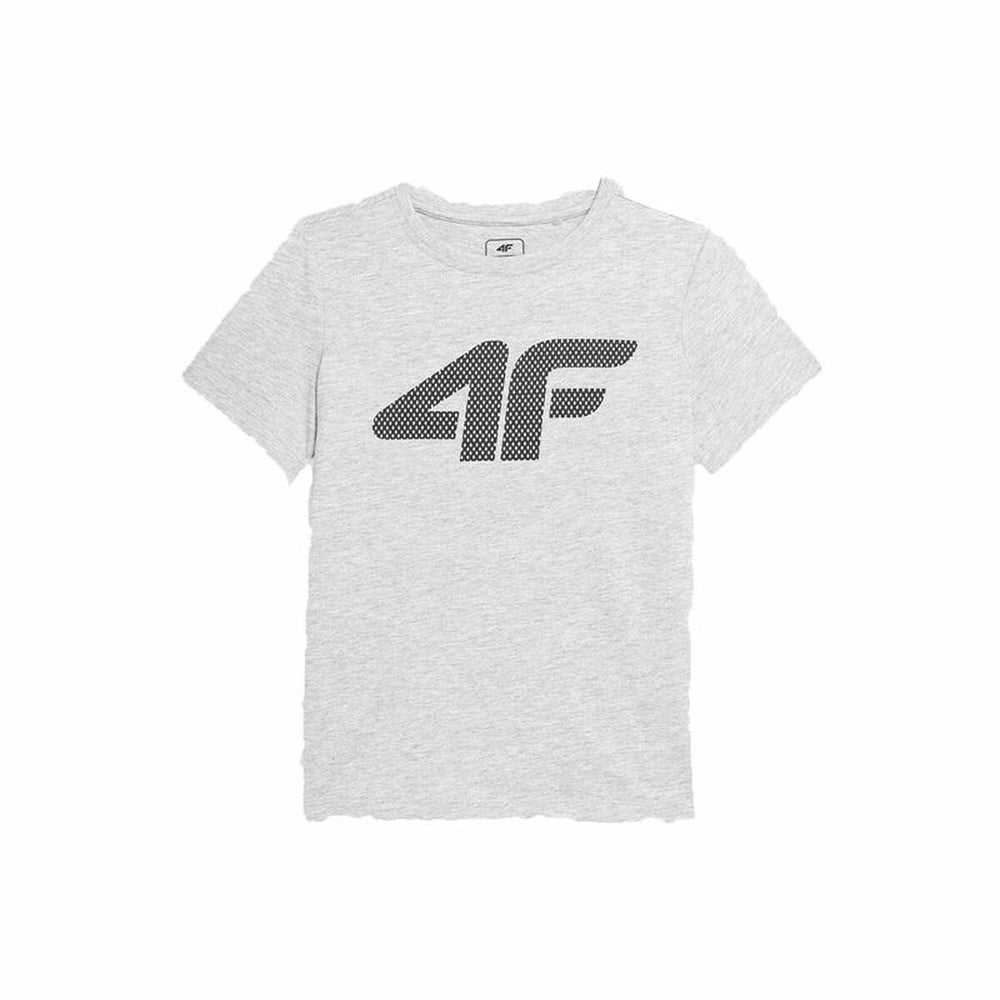 Jungen Kurzarm-T-Shirt 4F Grau