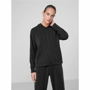 Damen Sweater mit Kapuze 4F Schwarz