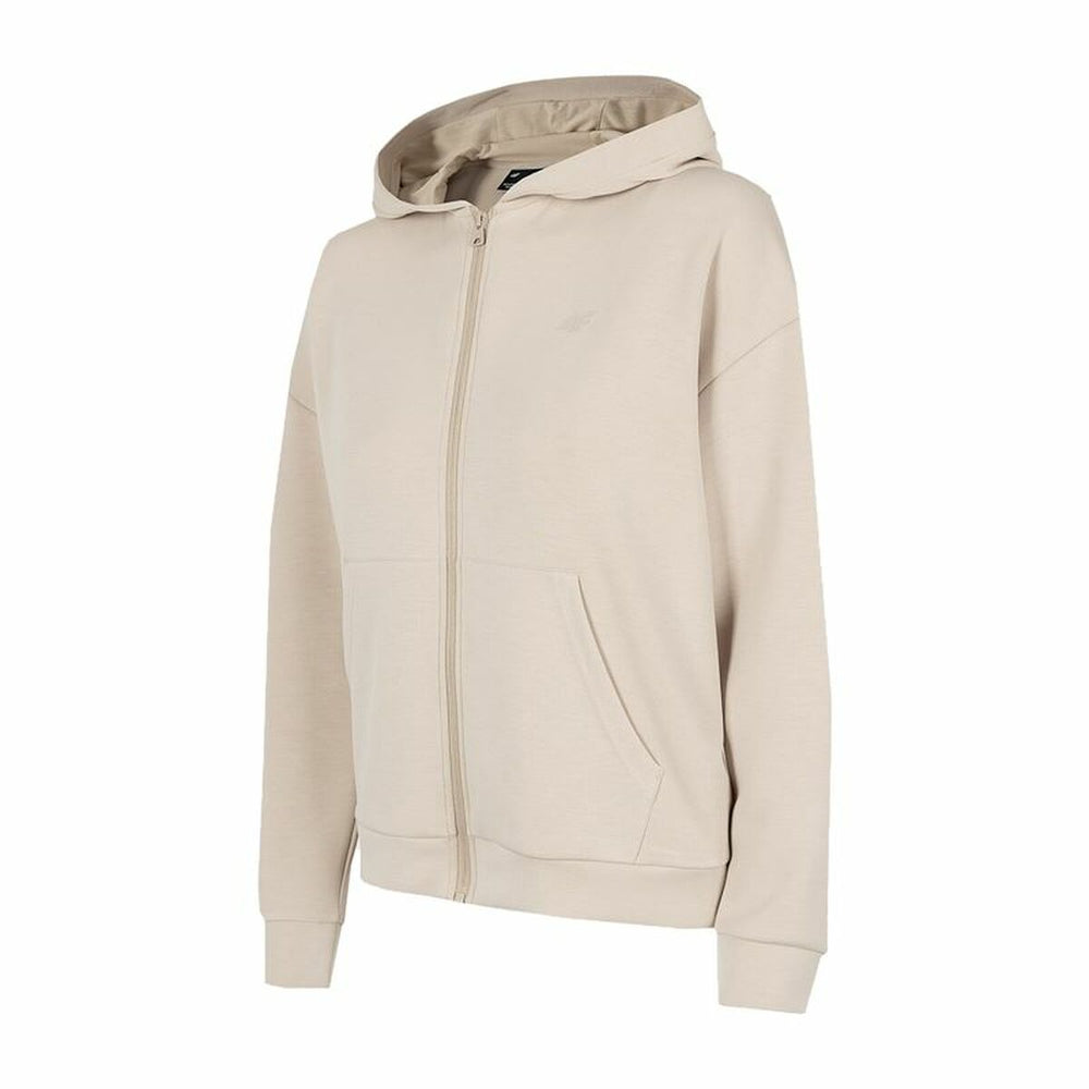 Damen Sweater mit Kapuze 4F modal Beige