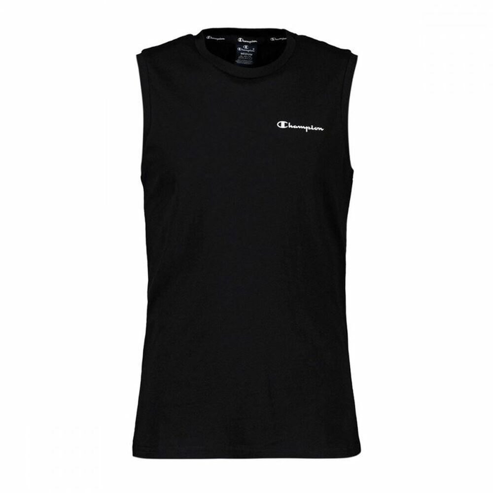 Herren Kurzarm-T-Shirt Champion Sleeveless Crewneck Schwarz