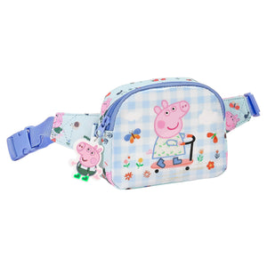 Gürteltasche Peppa Pig Urban Farmer 1 Hellblau Bunt (14 x 11 x 4 cm)