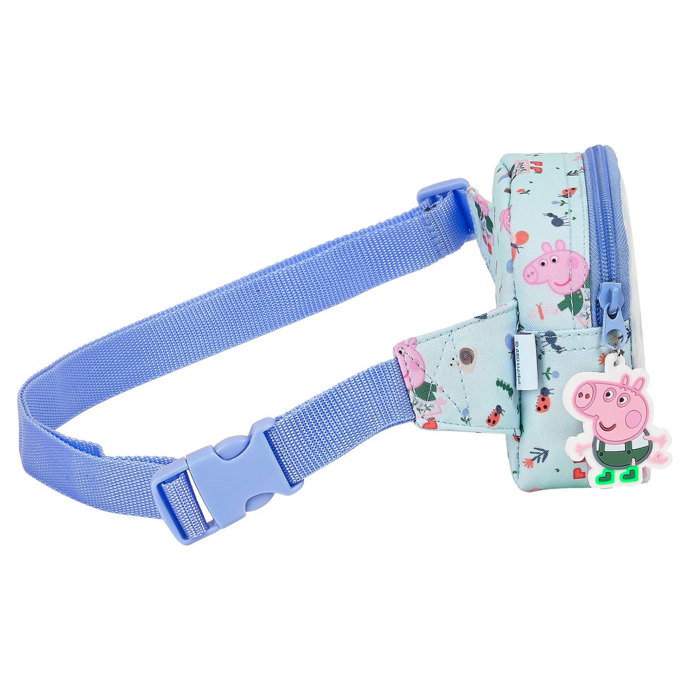 Gürteltasche Peppa Pig Urban Farmer 1 Hellblau Bunt (14 x 11 x 4 cm)