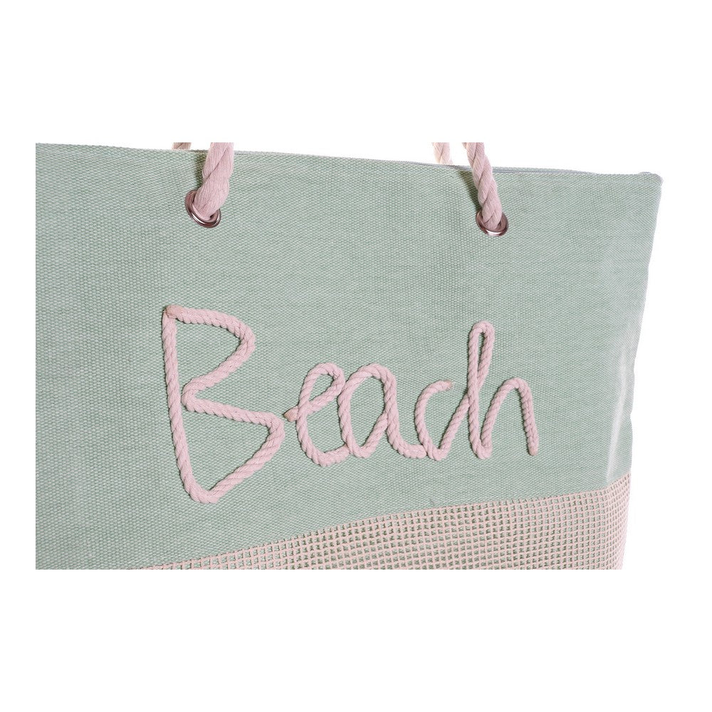 Handtasche DKD Home Decor Beach Polyester Baumwolle (38 x 14 x 38 cm) (2 pcs)