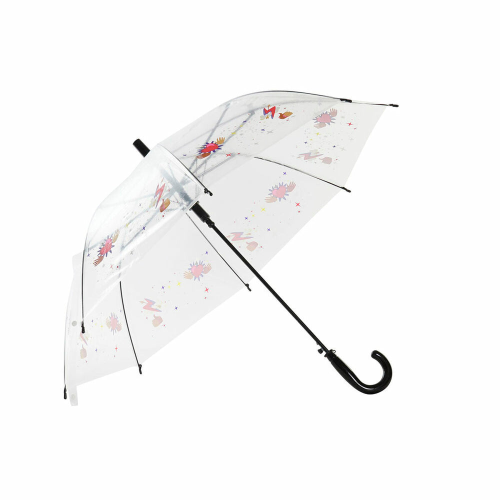 Regenschirm DKD Home Decor Grau Edelstahl PoE Lila