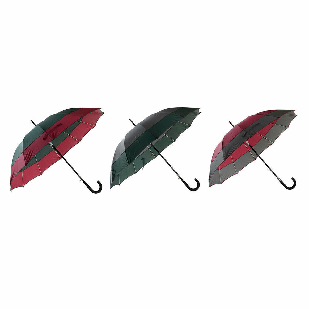 Regenschirm DKD Home Decor Rot Pongee Kunststoff grün (3 pcs)