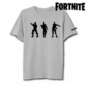 Unisex Kurzarm-T-Shirt Fortnite 75062 Grau