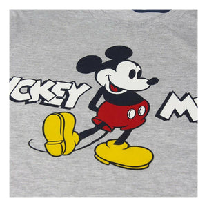 Sommer-Schlafanzug Mickey Mouse Grau Blau