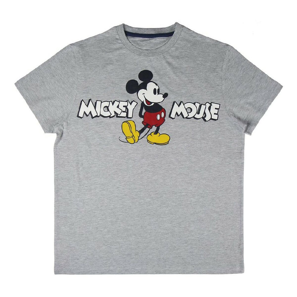 Sommer-Schlafanzug Mickey Mouse Grau Blau