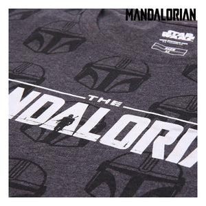 Kurzarm-T-Shirt The Mandalorian Grau