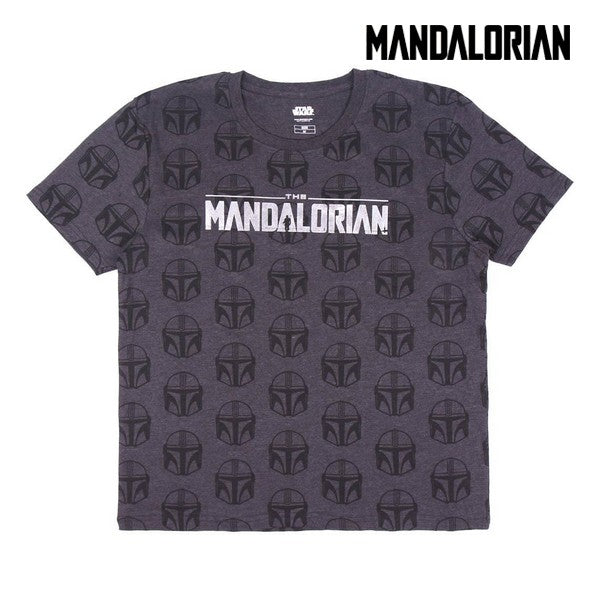 Kurzarm-T-Shirt The Mandalorian Grau