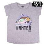 Damen Kurzarm-T-Shirt The Mandalorian Grau