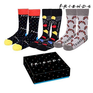 Knöchelsocken Friends Unisex 3 Paar Bunt