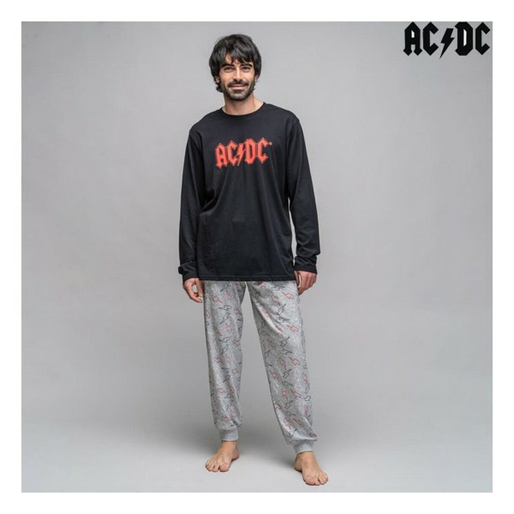 Schlafanzug ACDC Herren Schwarz