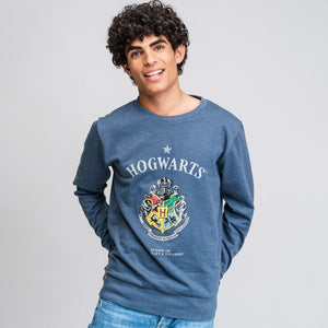 Herren Sweater ohne Kapuze Harry Potter Dunkelblau