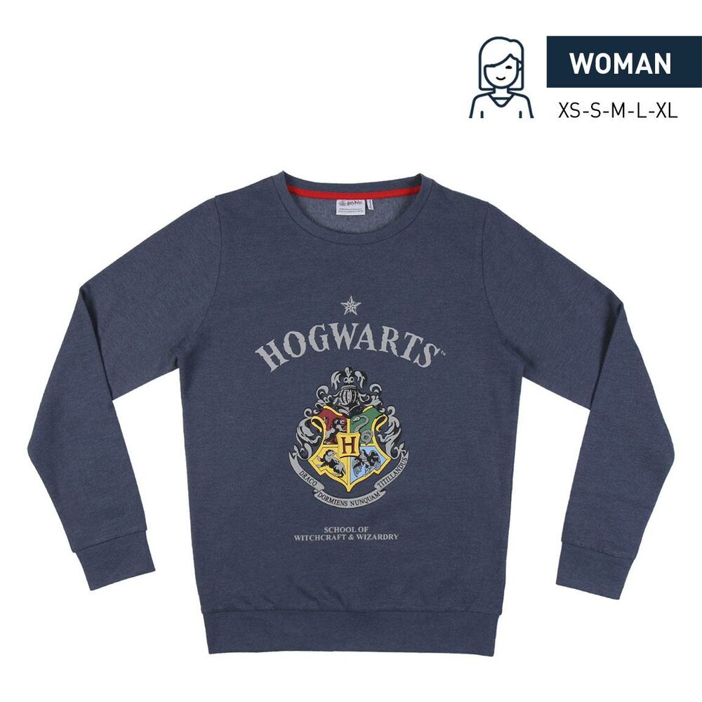 Damen Sweater ohne Kapuze Harry Potter Dunkelblau