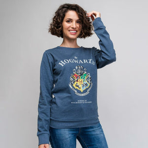 Damen Sweater ohne Kapuze Harry Potter Dunkelblau