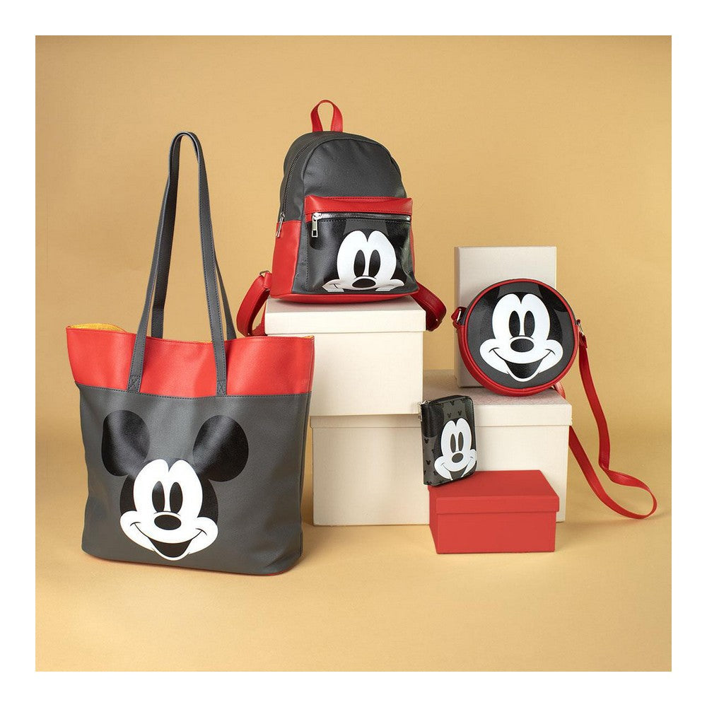 Handtasche Mickey Mouse Schwarz (38 x 32 x 13 cm)