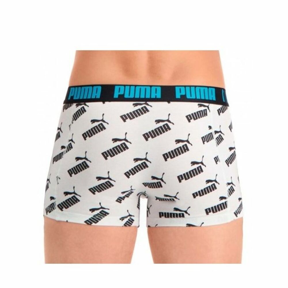 Herren-Boxershorts Puma All Over Print Weiß (2 pcs)