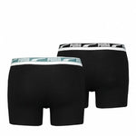 Herren-Boxershorts Puma Multi Logo  Schwarz (2 pcs)