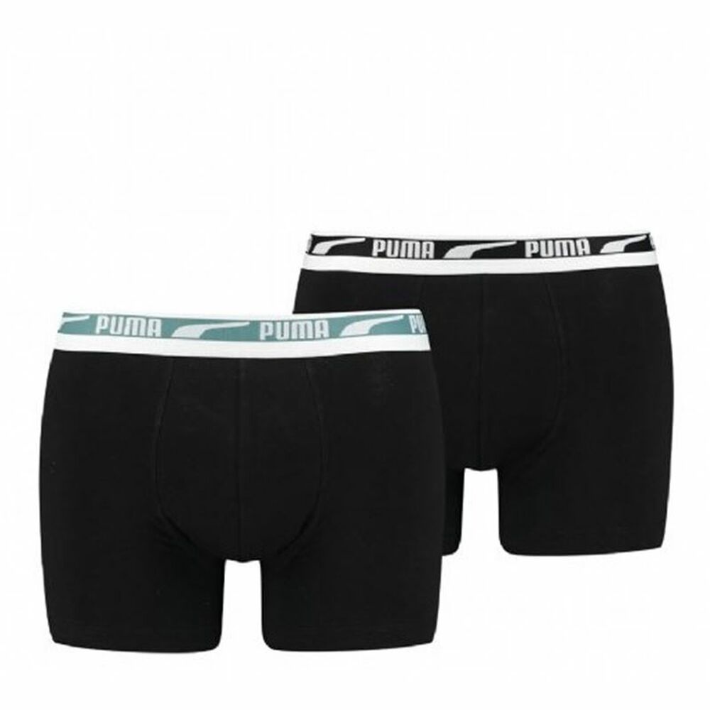 Herren-Boxershorts Puma Multi Logo  Schwarz (2 pcs)