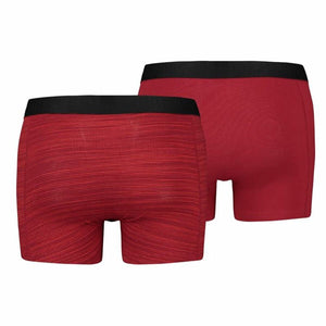 Herren-Boxershorts Puma Space Dye Rot 2 Stücke