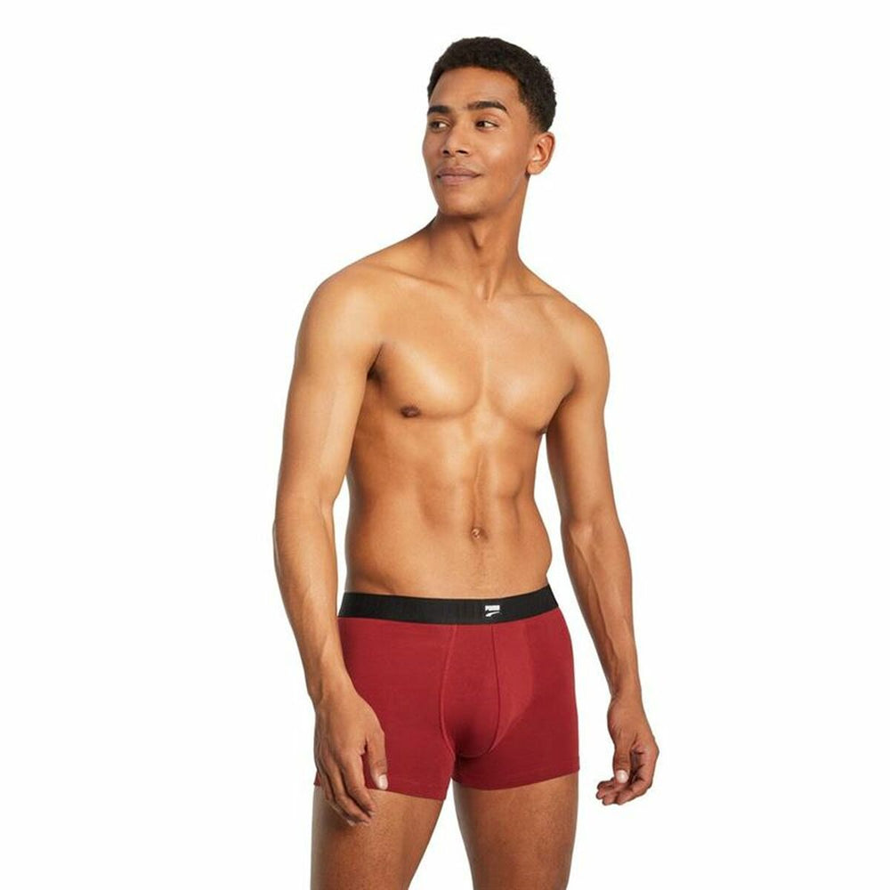 Herren-Boxershorts Puma Space Dye Rot 2 Stücke