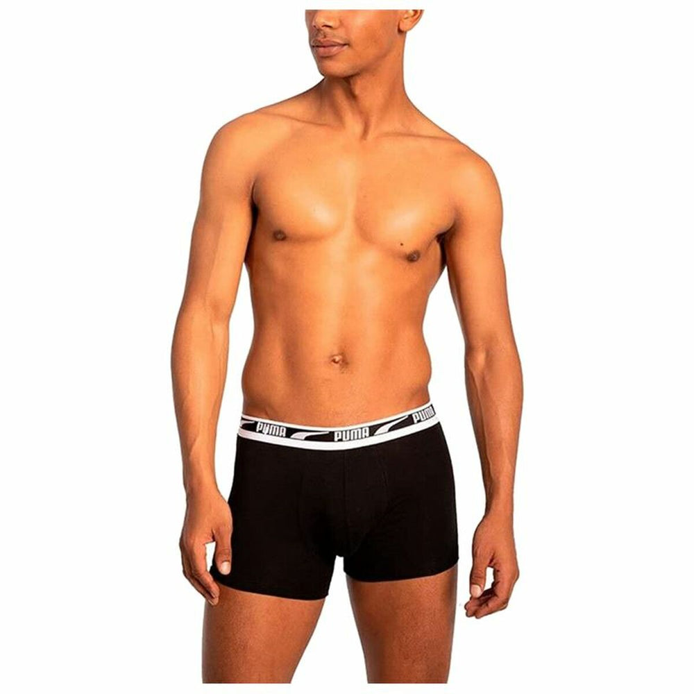 Herren-Boxershorts Puma Basic Schwarz