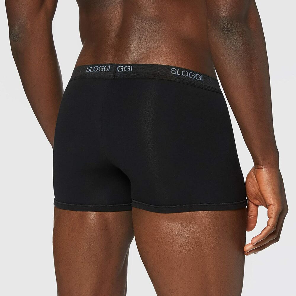 Herren-Boxershorts Sloggi Basic Schwarz (L) (Restauriert A)