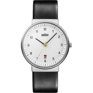 Unisex-Uhr Braun Schwarz Analog (Restauriert A)