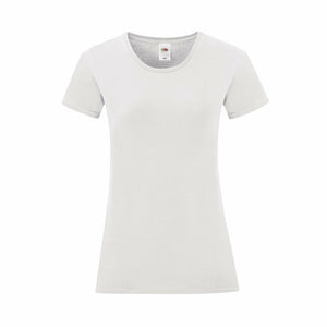 Damen Kurzarm-T-Shirt 141317 100 % Baumwolle