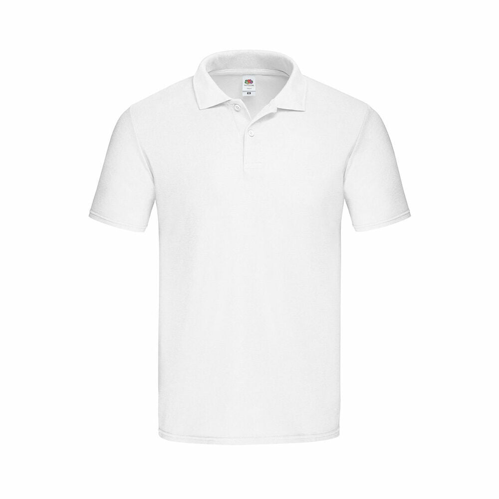 Kurzarm Poloshirt 141323 Weiß 100 % Baumwolle Unisex-Erwachsene