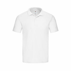 Kurzarm Poloshirt 141323 Weiß 100 % Baumwolle Unisex-Erwachsene